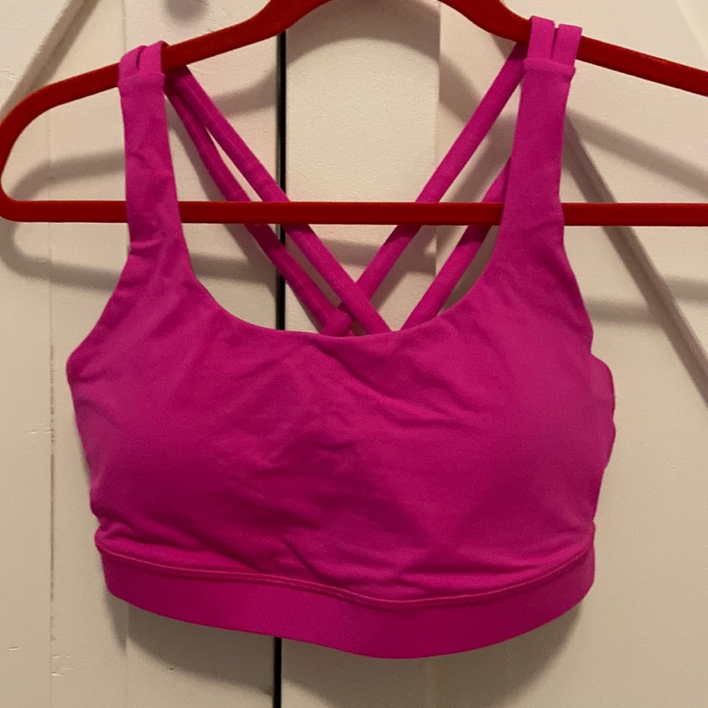 Lululemon Sports Bra. Size 8. Pink.